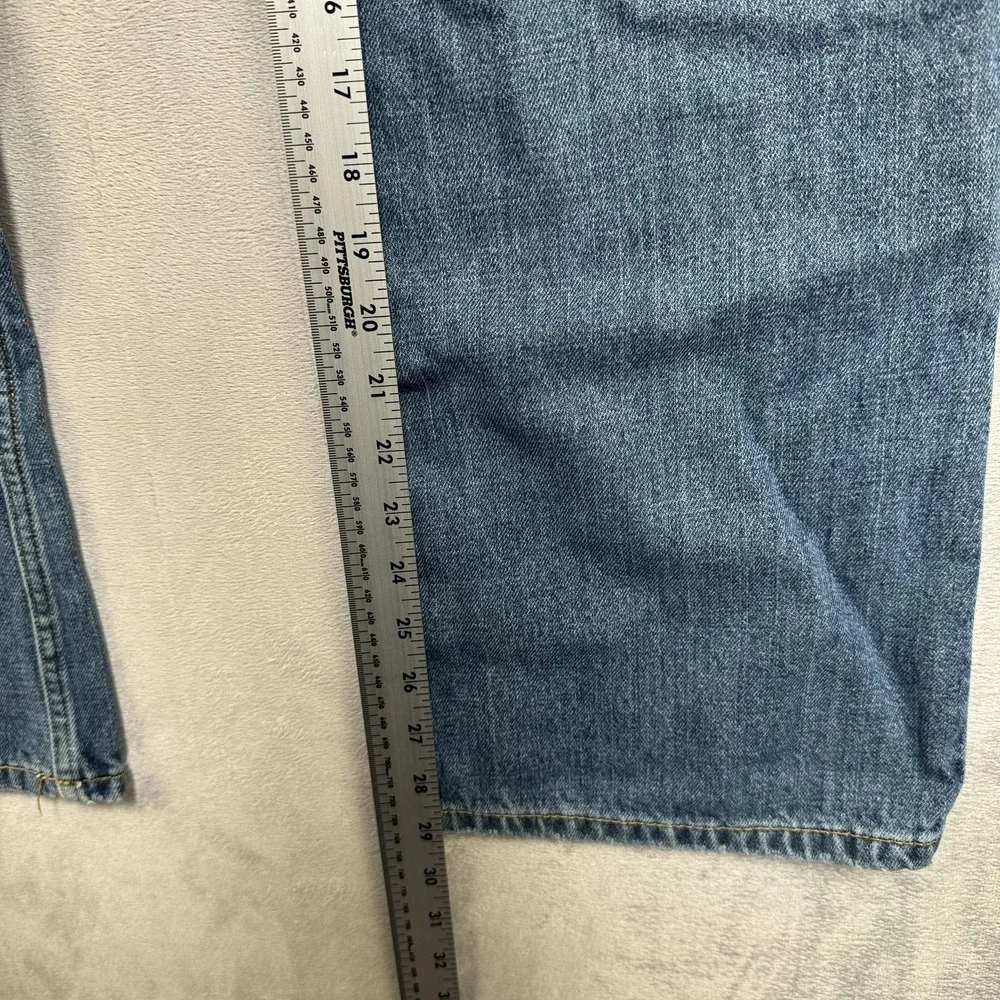 Levis 527 Jeans 32x30 Blue Medium Wash Low Boot Cut Slim Denim Zip Fly Cowboy